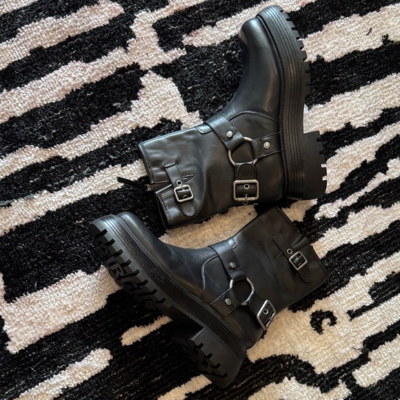 Black Combat Boots - Picture 6 of 8